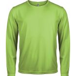 T-shirt homme manches longues sport PA443 - Lime