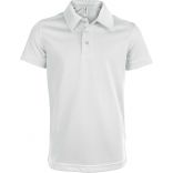 Polo enfant sport manches courtes PA484 - White