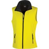 Bodywarmer Softshell Femme Printable R232F - Yellow / Black