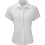 Chemise manches courtes femme twill RU917F - White