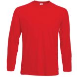 T-shirt homme manches longues Valueweight SC201 - Red