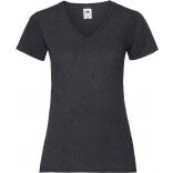 T-shirt femme col V Valueweight SC61398 - Dark Heather Grey