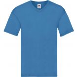 T-shirt homme col V Original-T SC61426 - Azur Blue