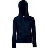 Sweat-shirt femme zippé capuche premium SC62118 - Deep Navy