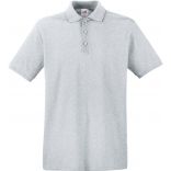 Polo homme manches courtes premium SC63218 - Heather Grey