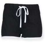 Short Femme Rétro SK069 - Black / White