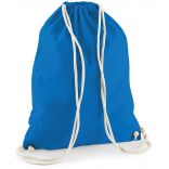 Gymsac en coton W110 - Sapphire Blue - 37 x 46 cm de dos