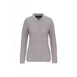 Polo manches longues femme Oxford Grey - XL