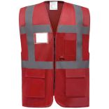 Gilet multifonction haute visibilité HVW801 - Red